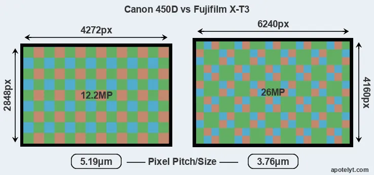 450D versus X-T3 MP