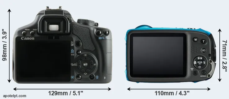 Comparison 450D or XP130 rear