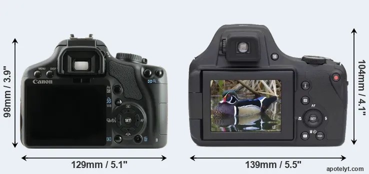Comparison 450D or AZ901 rear