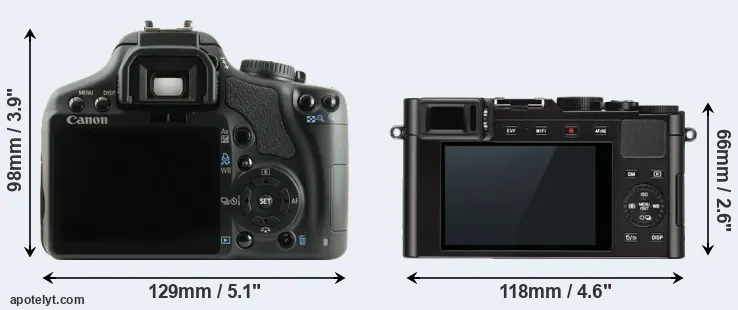 Comparison 450D or D-LUX Typ 109 rear