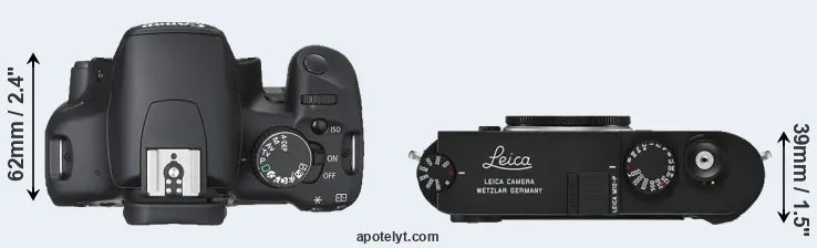 Compare 450D versus M10-P top