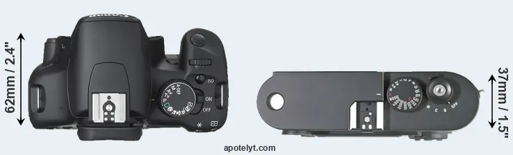 Compare 450D versus M8 top