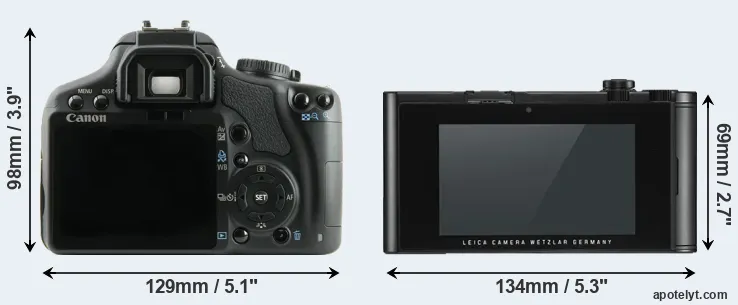 Comparison 450D or TL2 rear