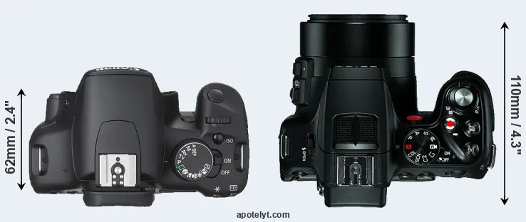 Compare 450D versus V-LUX 4 top