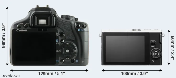 Comparison 450D or J4 rear