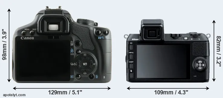 Comparison 450D or V2 rear