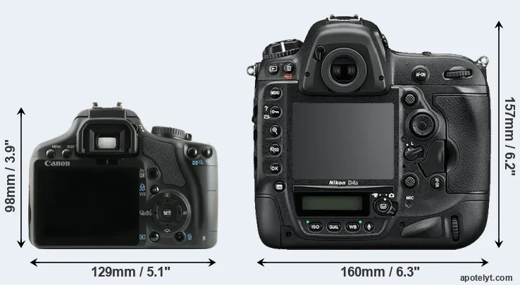 Comparison 450D or D4S rear