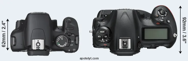 Compare 450D versus D5 top