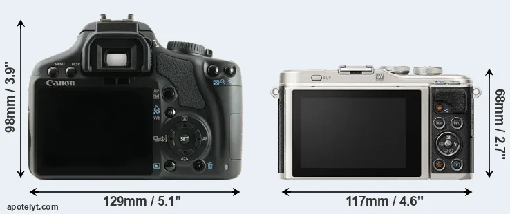 Comparison 450D or E-PL9 rear