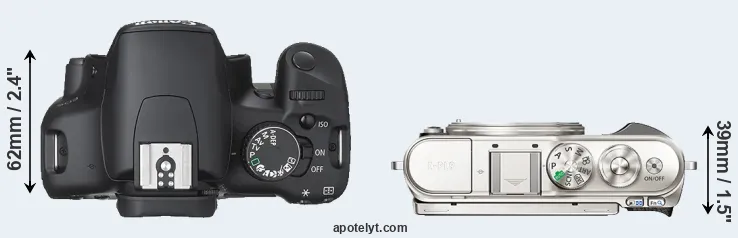 Compare 450D versus E-PL9 top
