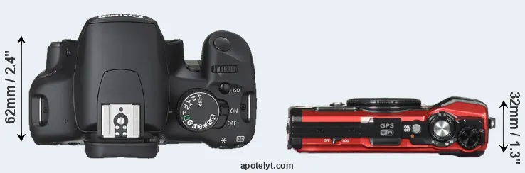 Compare 450D versus TG-5 top