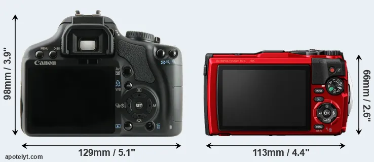 Comparison 450D or TG-6 rear