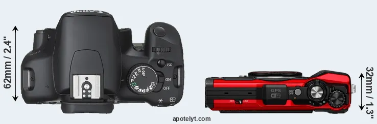 Compare 450D versus TG-6 top
