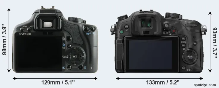 Comparison 450D or GH3 rear