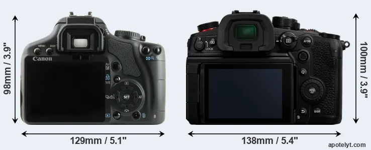 Comparison 450D or GH6 rear