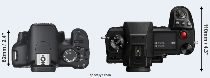 Compare 450D versus S1H top