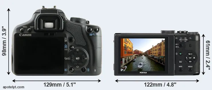 Comparison 450D or MX-1 rear