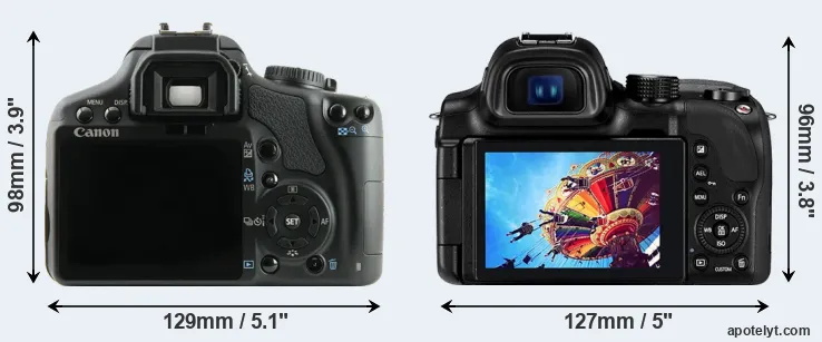 Comparison 450D or NX30 rear