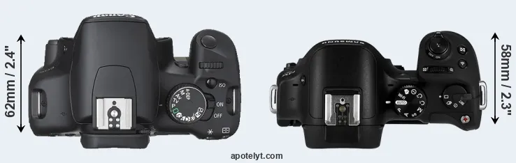 Compare 450D versus NX30 top
