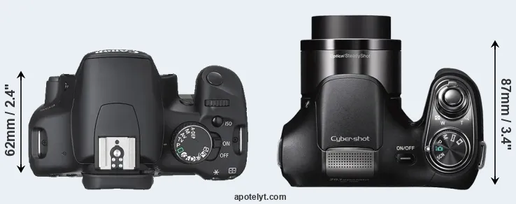Compare 450D versus H200 top