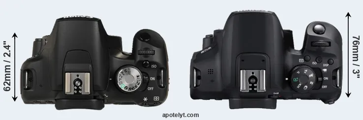 Compare 500D versus 850D top