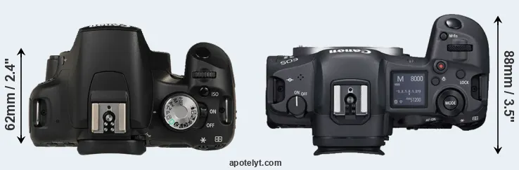 Compare 500D versus R5 top