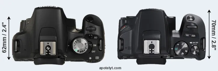 Compare 500D versus SL3 top