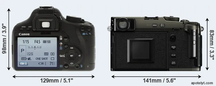 Comparison 500D or X-Pro3 rear