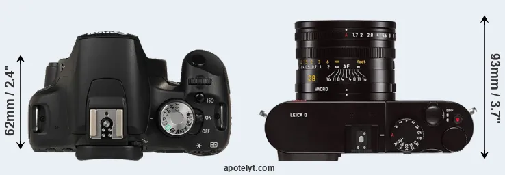 Compare 500D versus Q Typ 116 top