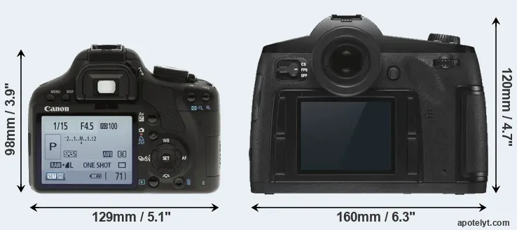 Comparison 500D or S3 rear