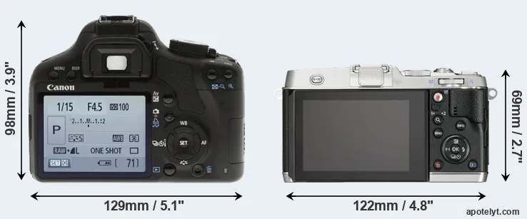 Comparison 500D or E-P5 rear