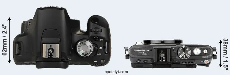 Compare 500D versus E-PL5 top