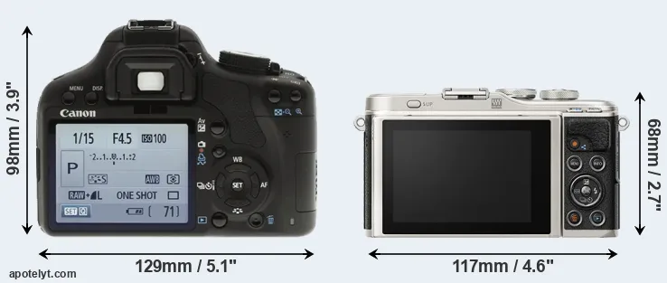 Comparison 500D or E-PL9 rear