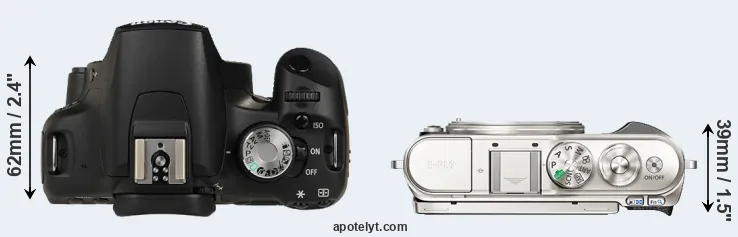 Compare 500D versus E-PL9 top