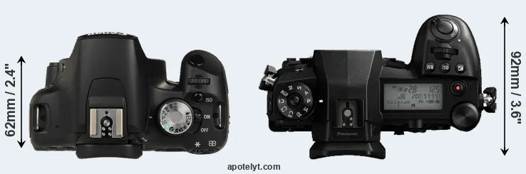 Compare 500D versus G9 top