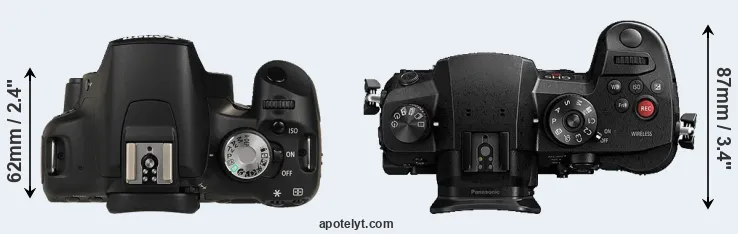 Compare 500D versus GH5s top