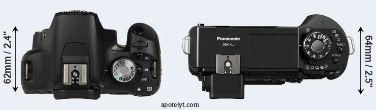 Compare 500D versus L1 top