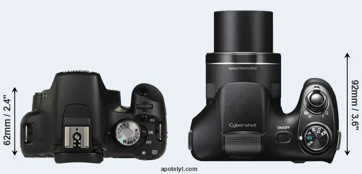 Compare 500D versus H300 top