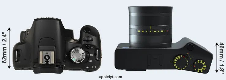 Compare 500D versus ZX1 top