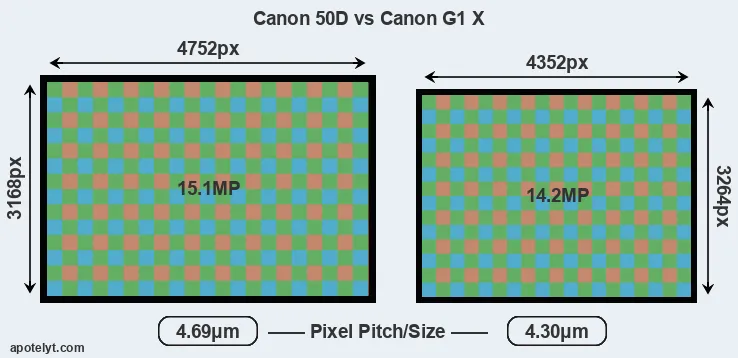 50D versus G1X MP
