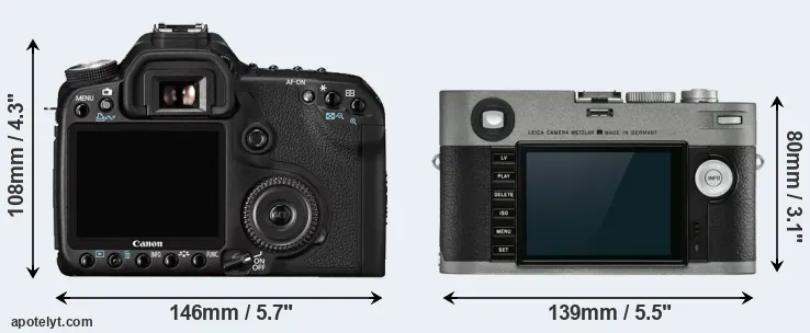 Comparison 50D or M-E Typ 240 rear