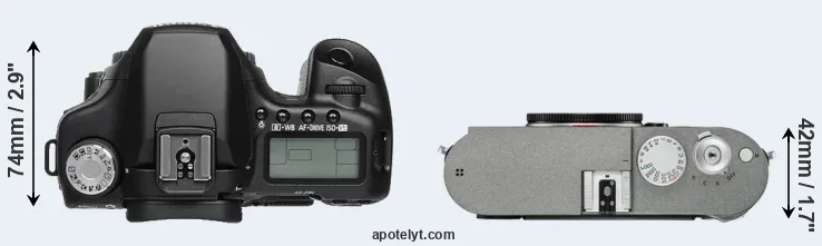 Compare 50D versus M-E Typ 240 top