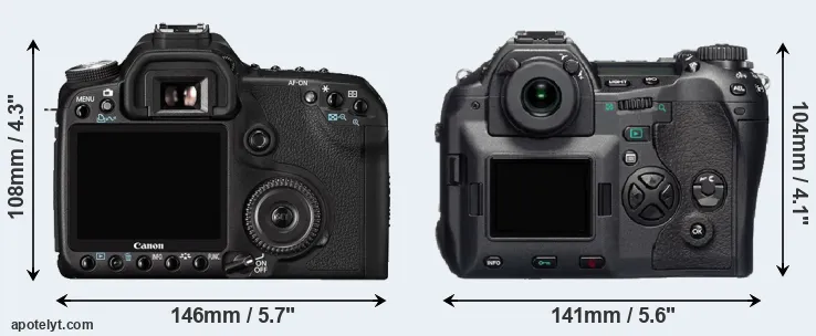 Comparison 50D or E-1 rear