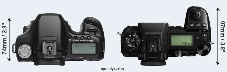 Compare 50D versus S1R top