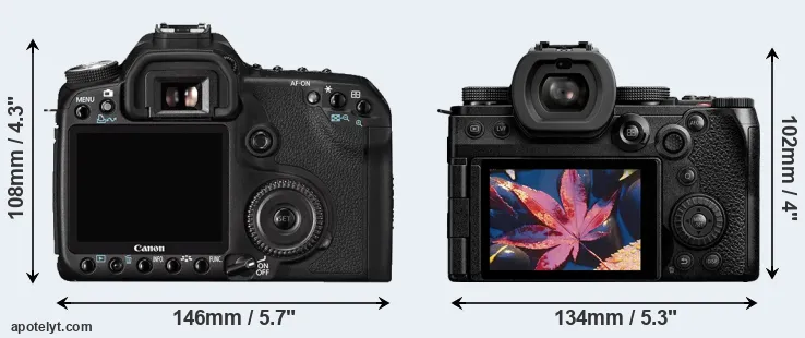 Comparison 50D or S5 II rear