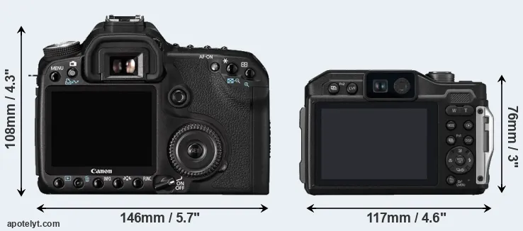 Comparison 50D or TS7 rear