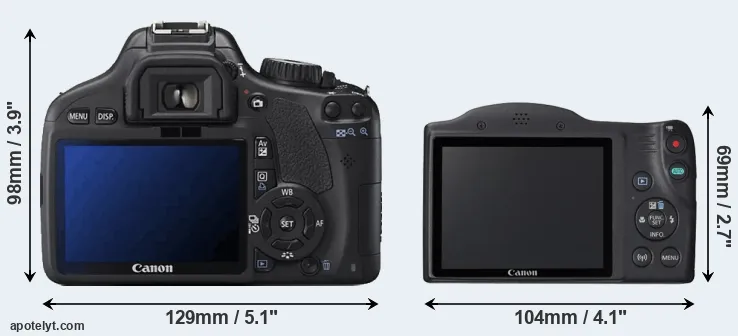Comparison 550D or SX420 rear