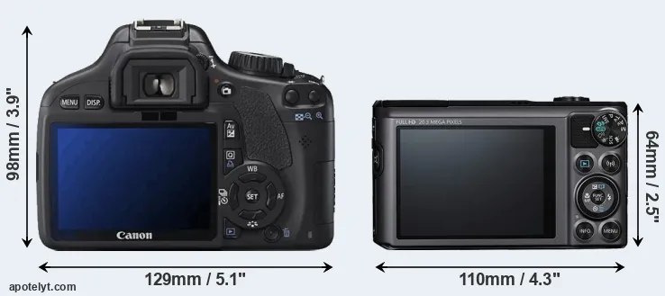 Comparison 550D or SX720 rear
