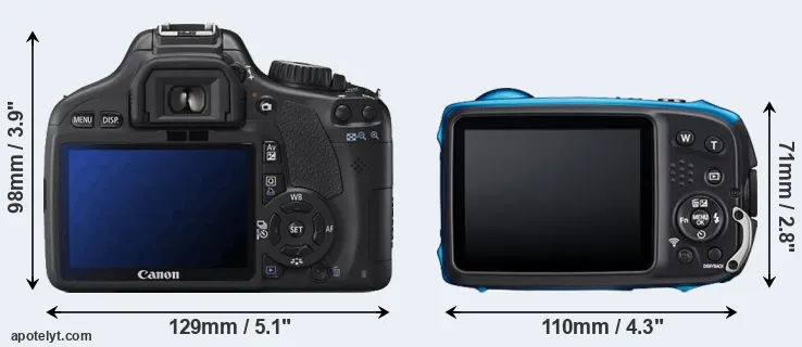 Comparison 550D or XP140 rear