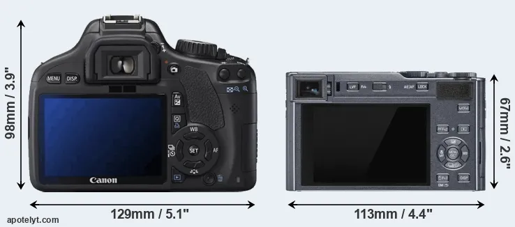 Comparison 550D or C-LUX rear